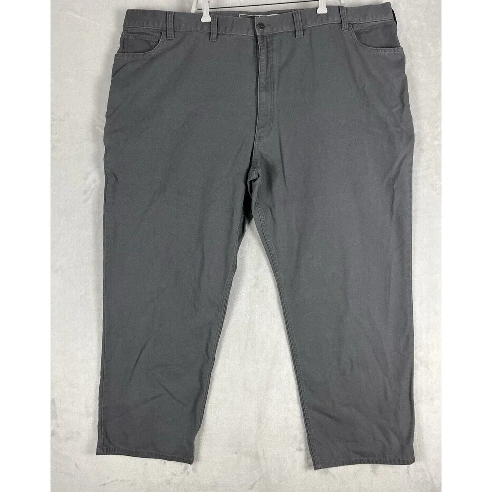 Carhartt Pants Men 52x32 Gray Rugged Flex Relaxed Fit Canvas 5 Pocket Workwear